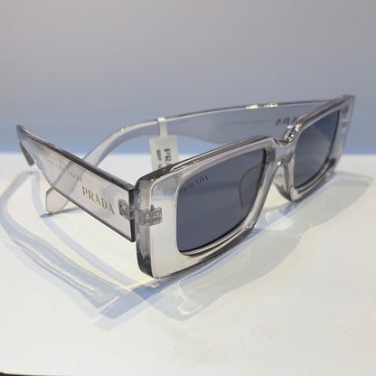 ARP Transparent Grey Frame Grey Shade Sunglass ZN366652 19-145