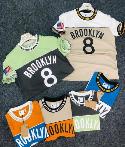 WHITE BLUE BROOKLYN 8 KIN FCB Drol Soldier tshirt 110442