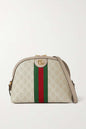 Cug Ophidia textured leather-trimmed printed And coated-canvas Ladies Hang Bag 8172
