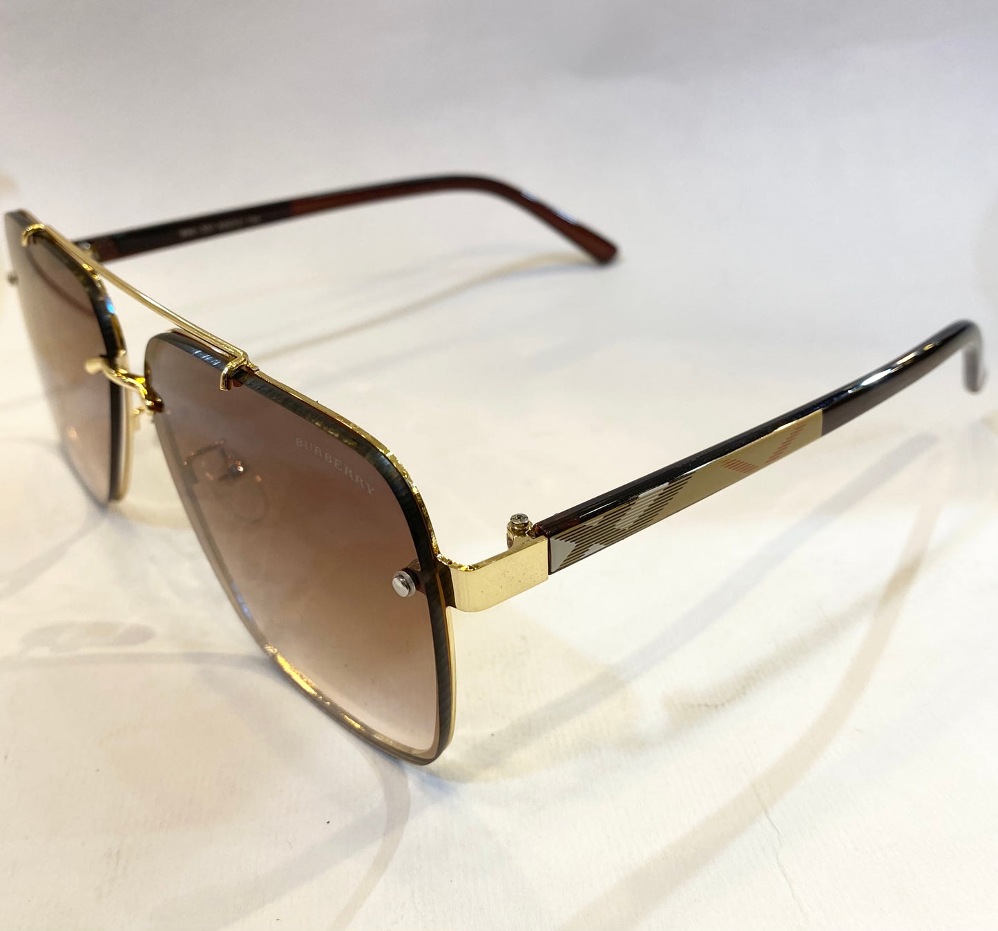 RUB Golden Brown Frame Brown Shade Sunglasses B80-337 63 12-144