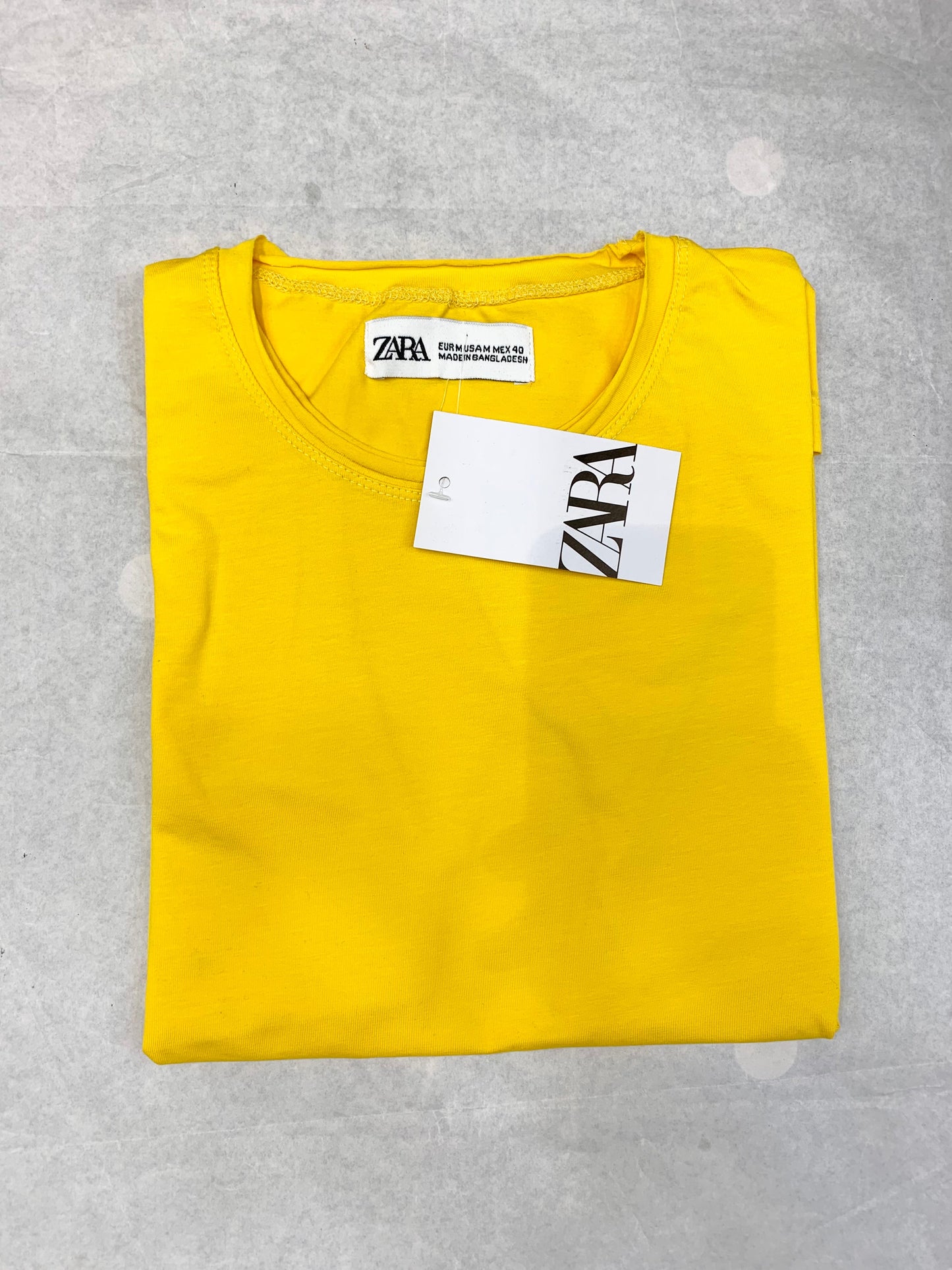 Zr Yellow Color Plain Half Sleeve tshirt 18881