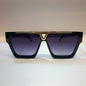UOL VL  Black Frame Black Shade Unisex Sunglass 21062 52 21-138