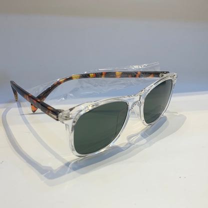 BD Transparent Leopard Frame Green Shade Unisex Sunglass UM1879-2 53 20-143