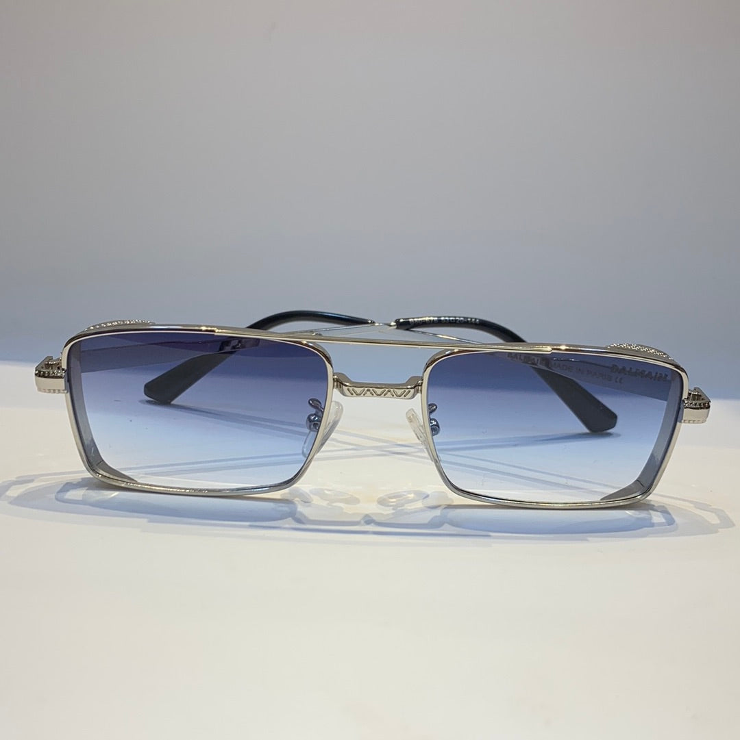 Lab Bal Silver Frame Sky Blue Shade Sunglass B80-67653 20-144