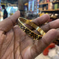 Gold Color with black Desi Premium Quality Kada Bracelet 502402