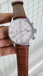 Sit Brown Strap White Dial Men Watch 901350