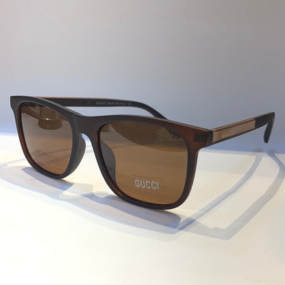 Cug Matt Brown Frame Brown Shade Sunglass GG0381/S 58 16-135