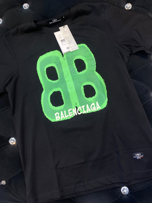 LAB Black Colour With Front Lab Print Lycra Fabric Half sleeve TShirt 298148