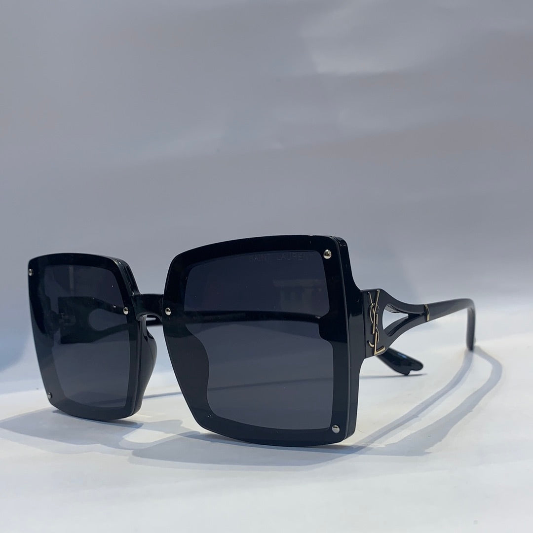 Sai ias  Glossy Black  Frame black Shade Unisex Sunglass 2252 64 13 145