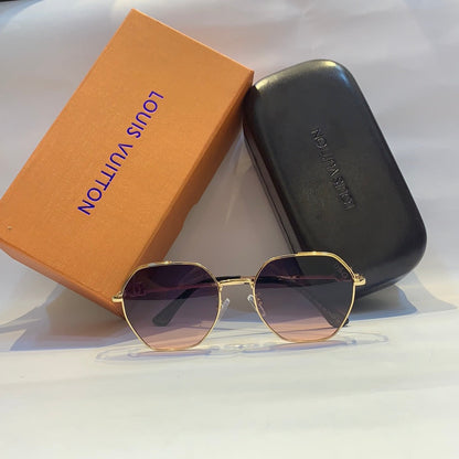 D&g g&d Glossy  gold Frame pink Shade Unisex Sunglass H5606 C4 56 15 140