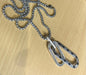 Sliver Diamond studded Pendant Necklace Chain 50307