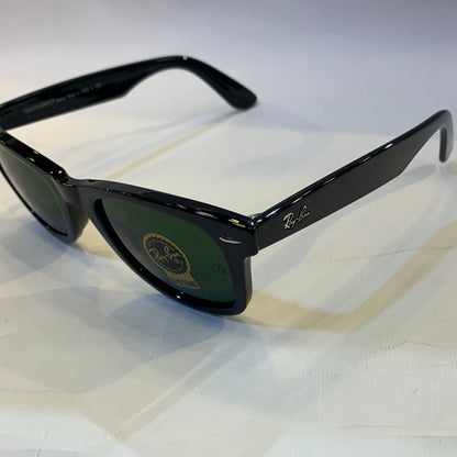 YAR RB Glossy Black Frame Green Shade Sunglasses RB2140 901 50 22 150 3N