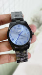 Lor Black Chain Light Blue Dial Day Date Men Watch 901339