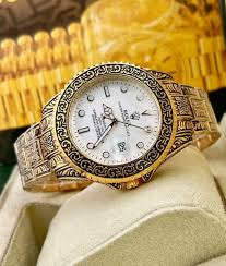Lor Black Gold Chain White Dial Classic Man Watch