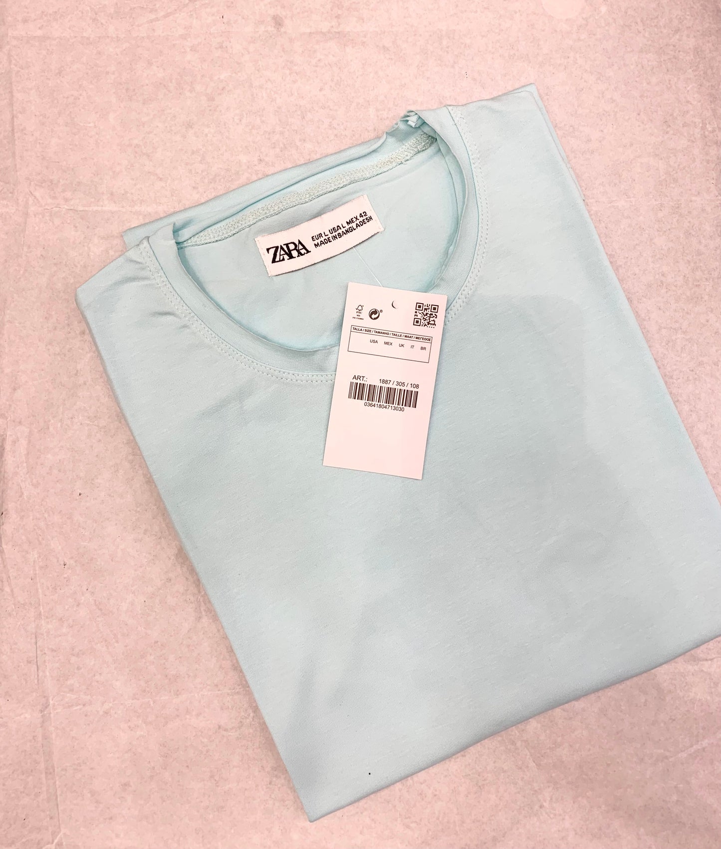 Zr Blue Color Plain Half Sleeve tshirt 18882