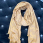 RUB BUR Gold Colour RUB Bur Print Heavy Quality Muffler  9355