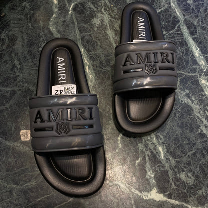 Grey Black Slipper Model 64676810348 Ami Ima