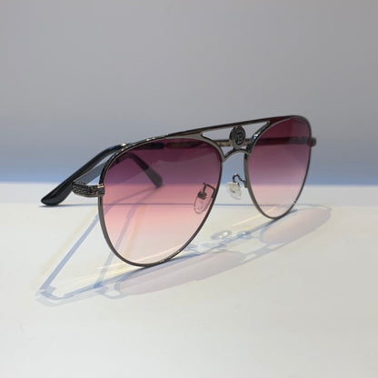 Lab Bal Black Frame Pink Shade Sunglass B85-7257 12-142