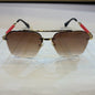 ARP Frameless Golden Red Stick Brown Shade Sunglass TJ72297 58 12-140