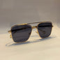 May yam  Glossy gold Frame gray Shade Unisex Sunglass 011 62 18 140