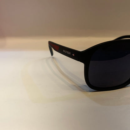 Mot Matte Black Frame Black Shade Unisex Sunglass P2303 56 16-135