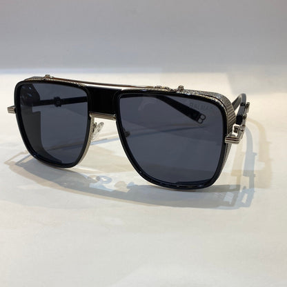LAB Silver Frame Blue Shade Unisex Branded BPS-104C59 Black