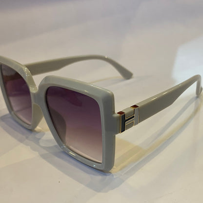 REH white frame purple shade sunglass W9028 53 17-147