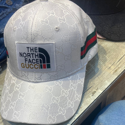 Cug White Cap Green Red Stripes Gg Embroidery 300169