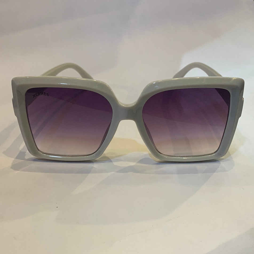 REH white frame purple shade sunglass W9028 53 17-147