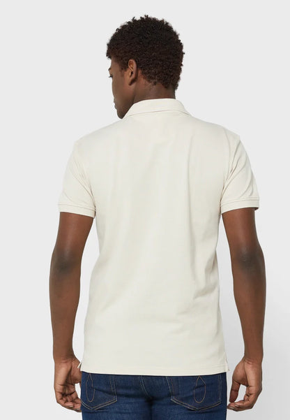 KC LAC White Colour With Big Orange Stripes Store Article Collar Tshirt 788504