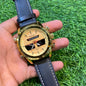 SOF Blue Gold Analog Digital Strap Men Watch 400603