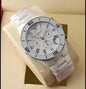 Mra White Chain White Dial Chrono Working Men Watch 401026