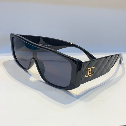 AHC Black Frame Black Shade Unisex Sunglasses LH065 52 19-140