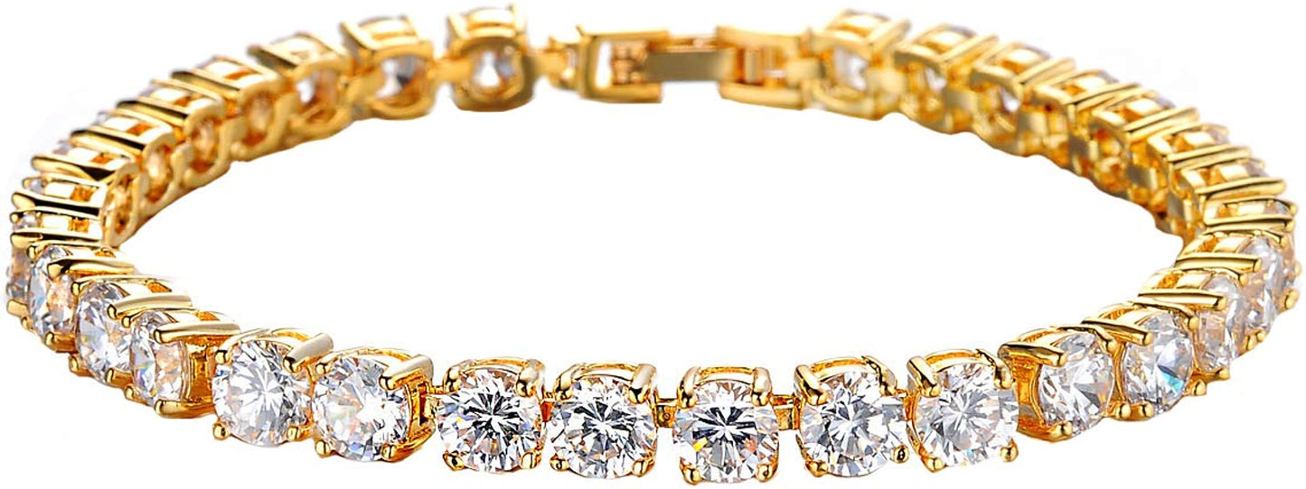 Gold Colour With Diamond Studded Necklace 75091