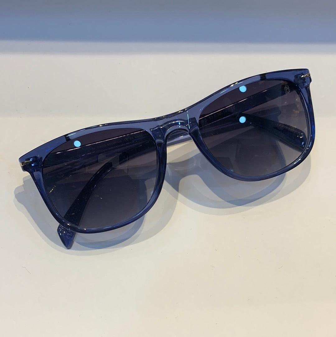 BD Glossy Blue Frame Black Shade Sunglass UM1879-153 20-143