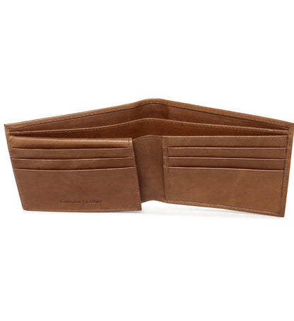 TAN LEATHER BIFOLD WALLET