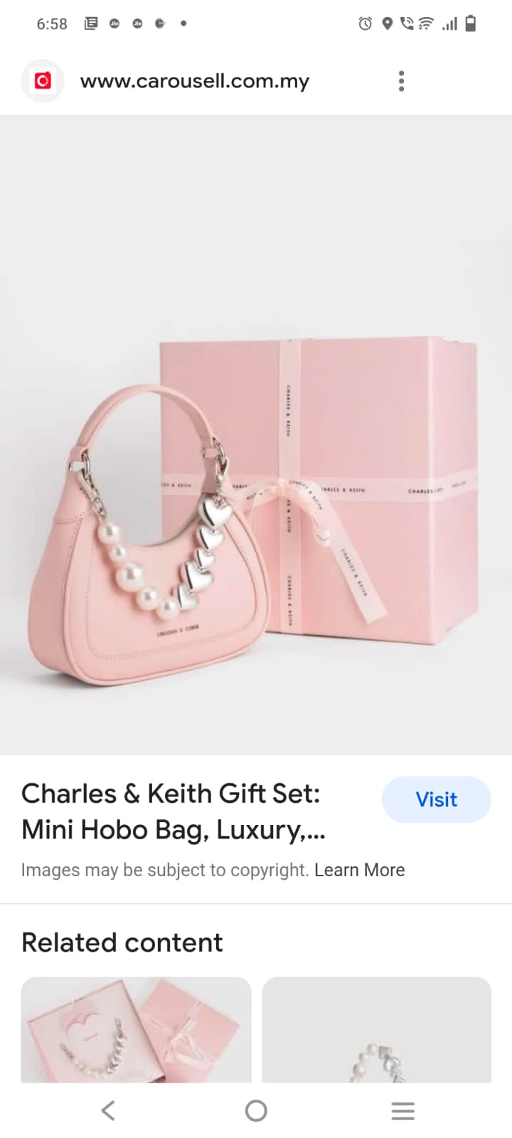 CK Charles Box Ahc Small Ladies Hand Bag’s 900950