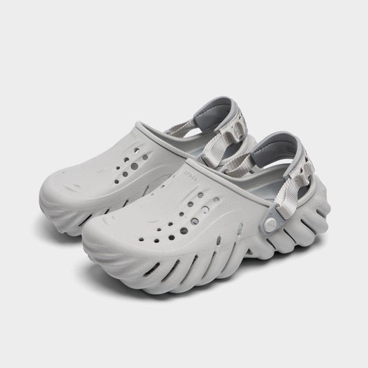 White Grey Colour Echo Silicone Spring Clogs ORC CRO