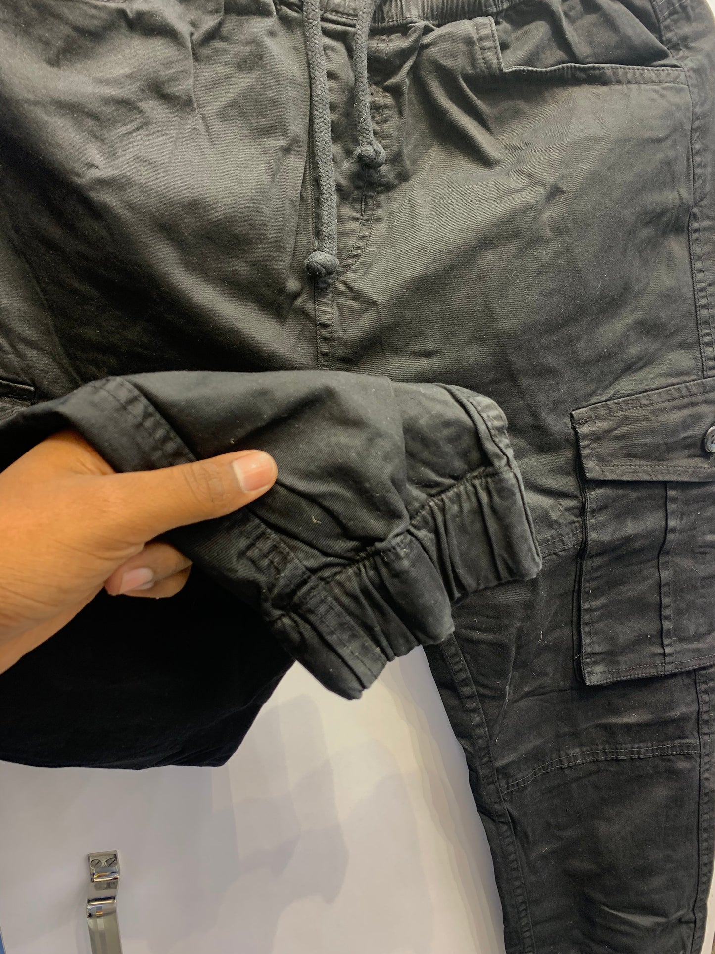 Blank Stitch Black Colour With 6 Pocket Jogger Style Cargo 1105020