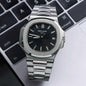 Pp Silver Chain Black Dial Heavy Men’s Watch