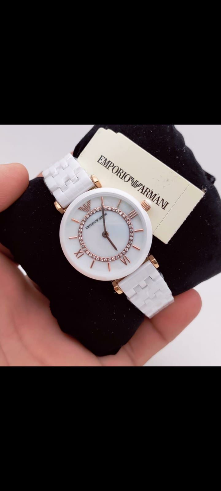 White Chain White Copper  Dial Ceramica Ladies Watch 401900