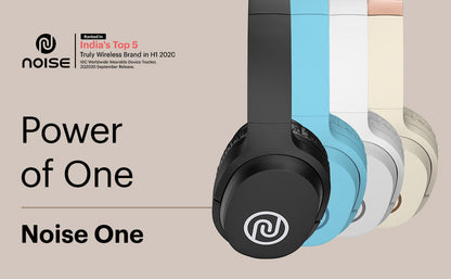 Noise One On-Ear Bluetooth Headphones with Mic, with 16 Hour Playtime