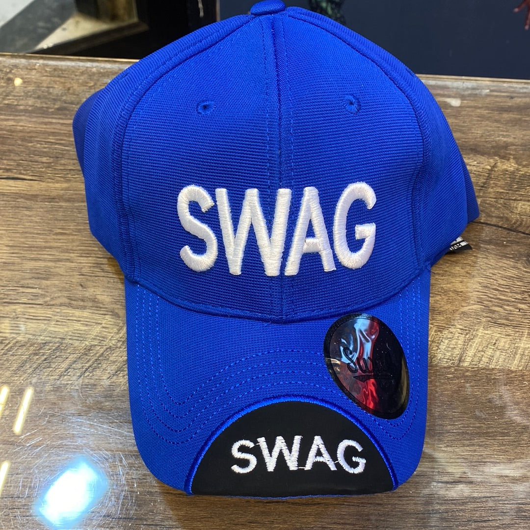 Navy Blue Colour Swag With Embroidered Design Sports Cap 913033