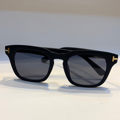 Mot Matt Black Frame Black Shade Unisex Sunglass TF0235 50 23 145