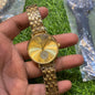 Gold Ladies Chain Watch 401105