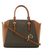 CIM Brown Colour With Word Print Small Size Ladies Hand Bag 927812