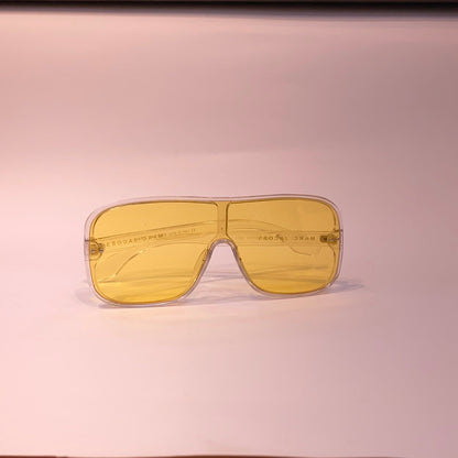 Ram Glossy Transparent Frame Yellow Shade Sunglass 190553 22-135