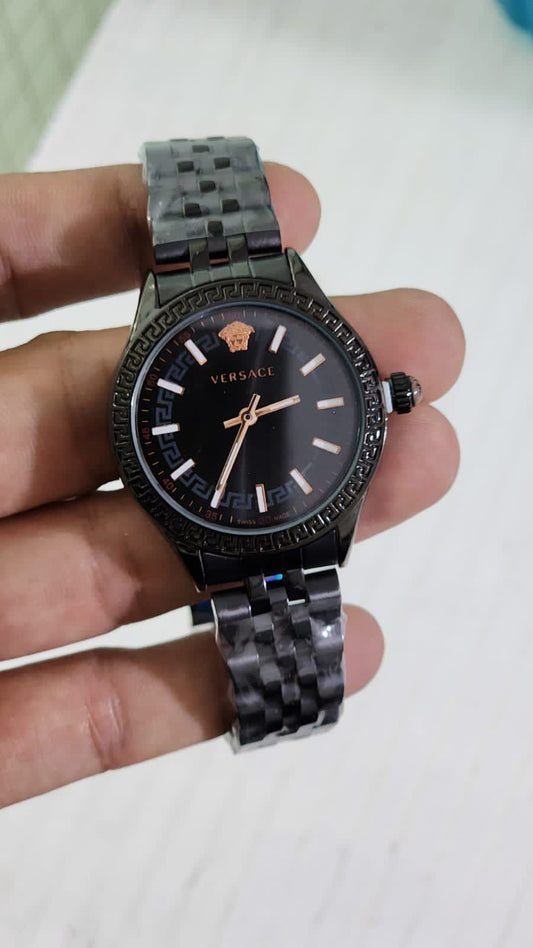 Rev Black Chain Black Dial Ladies Watch 901329