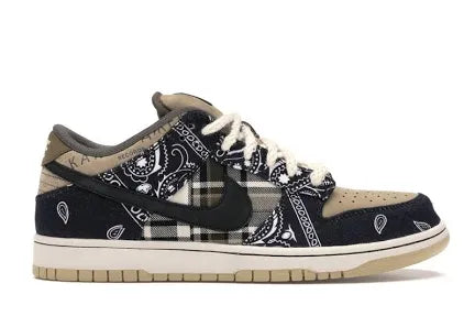 KIN Brown Black Colour Black Peach Tick Records Dunk Sneaker Shoes 700018
