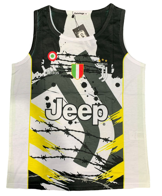 White Yellow Olive Green Gainings Juuentus JJ Jeep Adi Ida Sando Tank  Vest Gym Wear